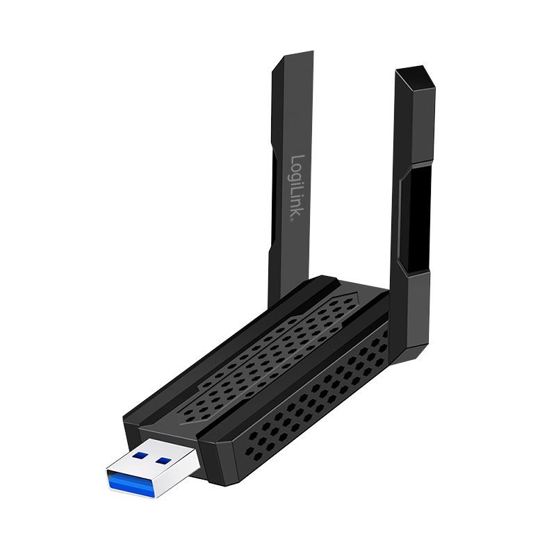 Síťová karta Wifi Usb LogiLink Wi-Fi 6E 1201 Mb/s 5.8 GHz Anténa 4dBi