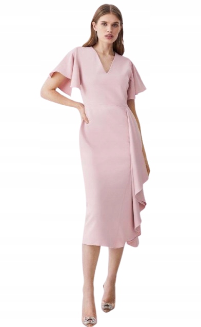 Karen Millen Šaty Růžová Elegantní 38 Y1M