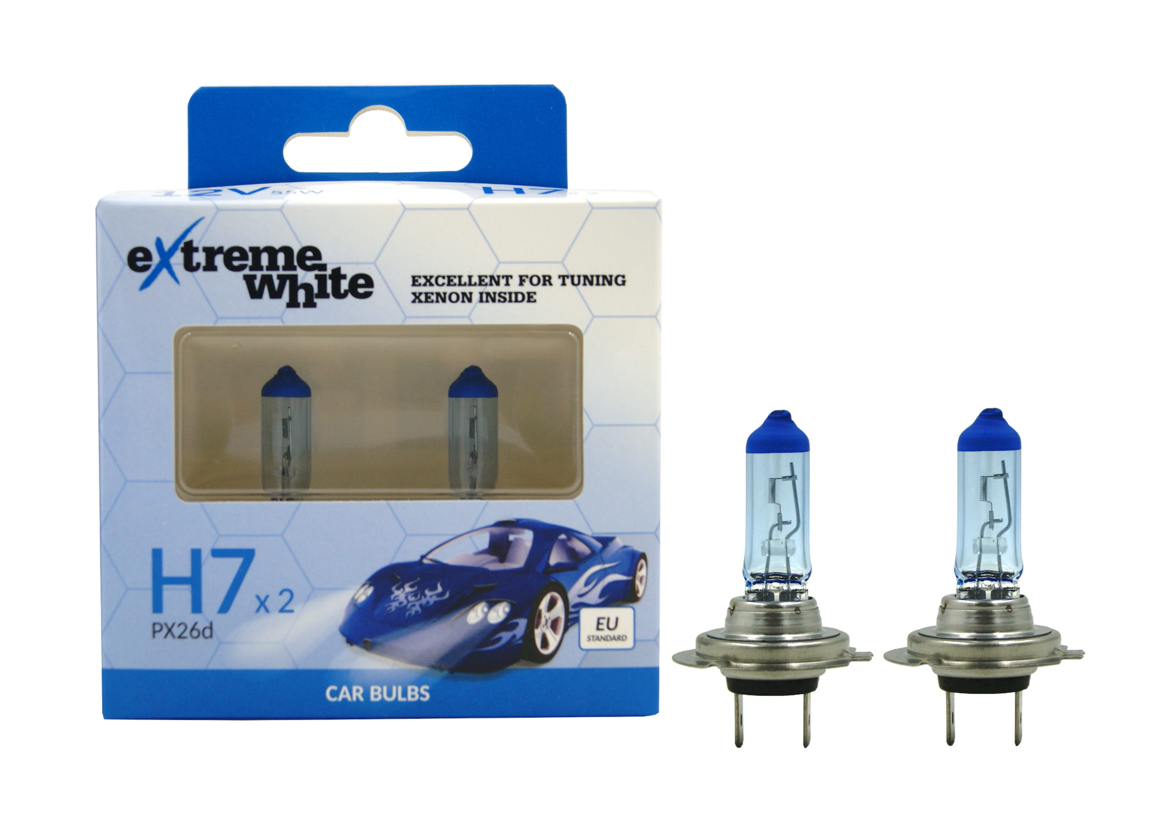 

2X Żarówka Bosma Extreme White H7 12V 55W PX26D