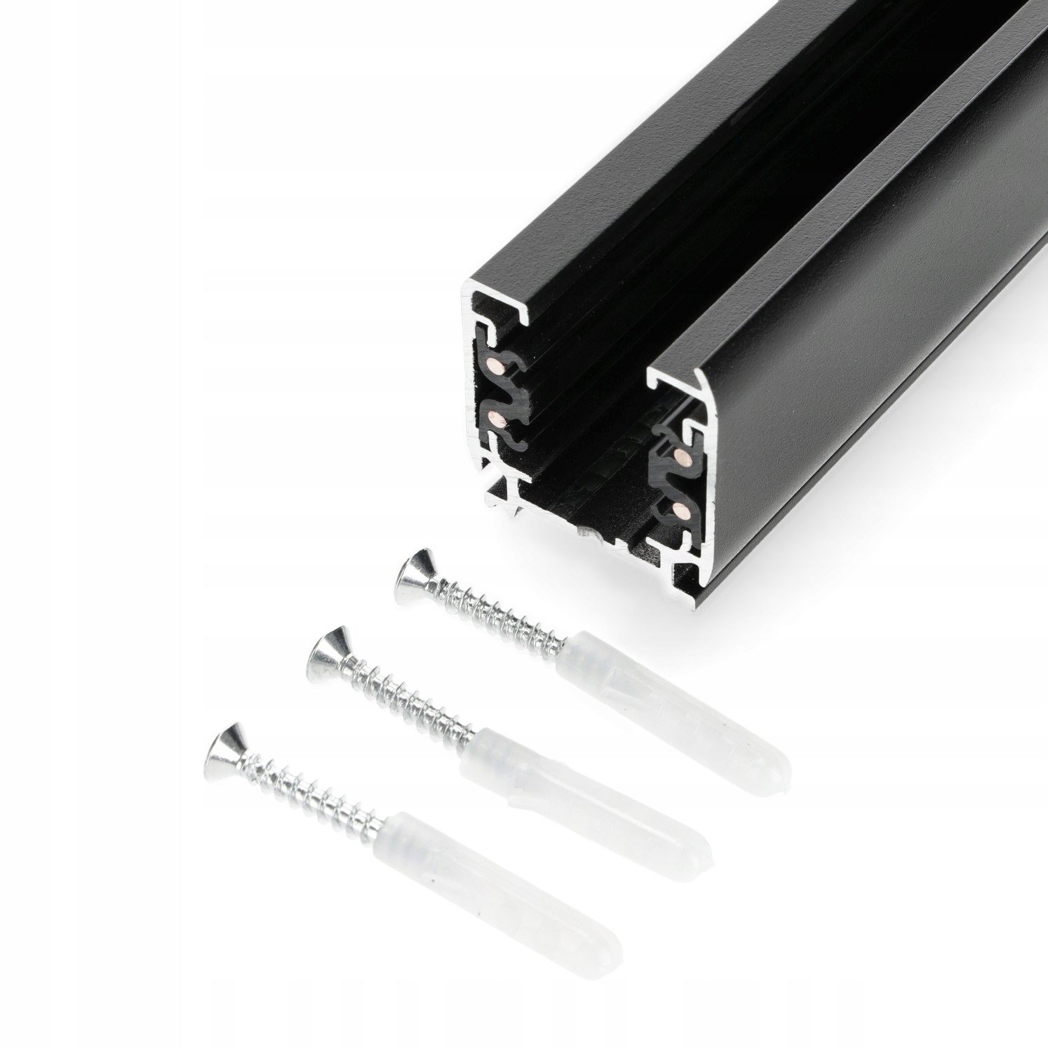 Szyna oświetleniowa 3-fazowa 1m CZARNA do LED NEXTRACK Marka Kobi