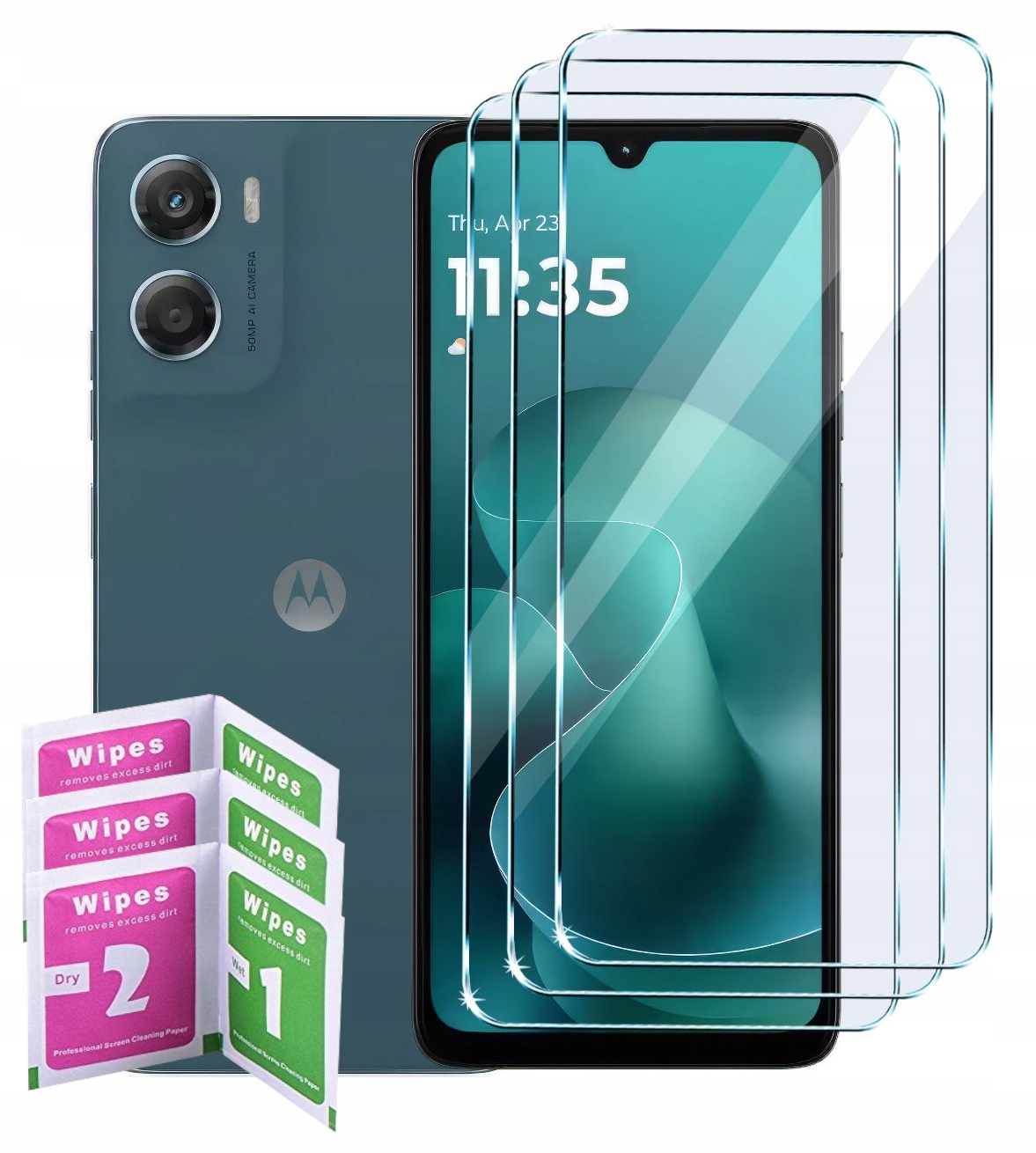 3X Szkło Hartowane Szybka Na Wyświetlacz Do Motorola Moto G06 Power