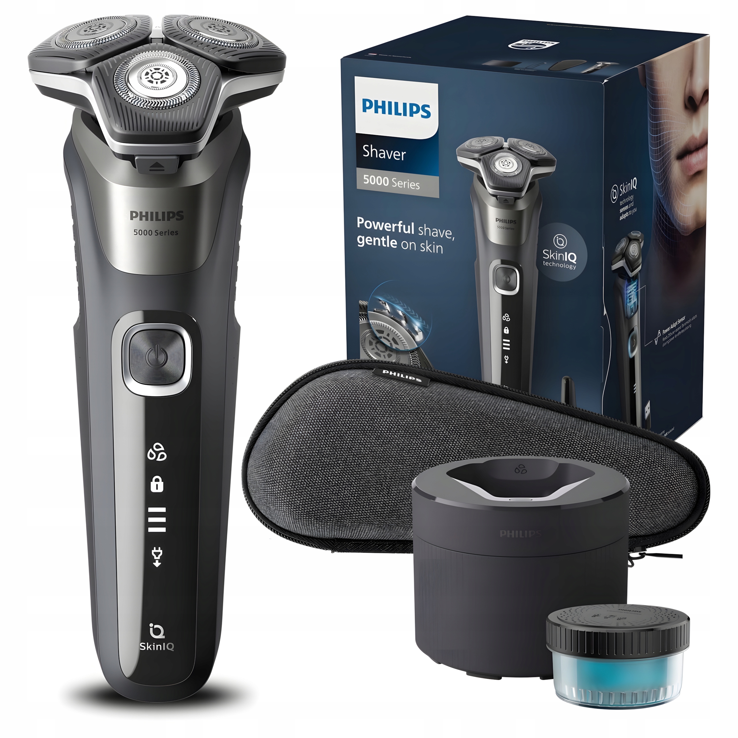 Golarka Maszynka do Golenia Philips Series 5000 S5887/50 SkinIQ Zestaw