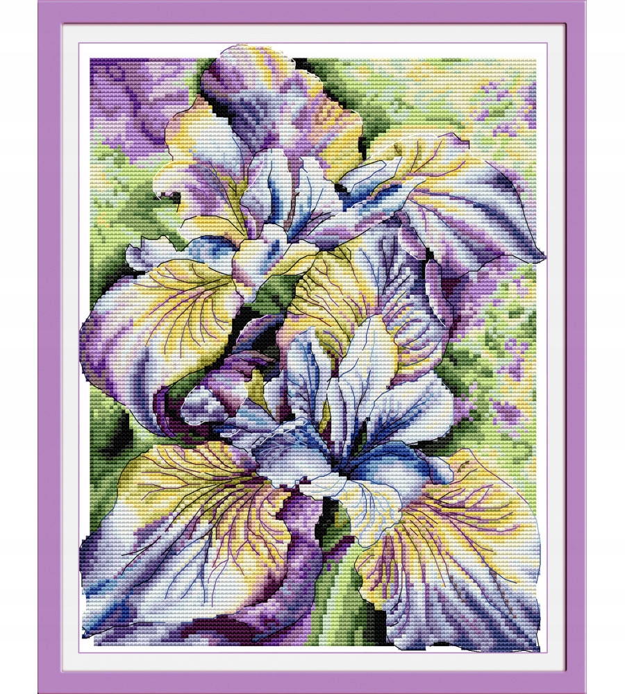 Kanva s potiskem vyšívací sada (kanva,mulina)