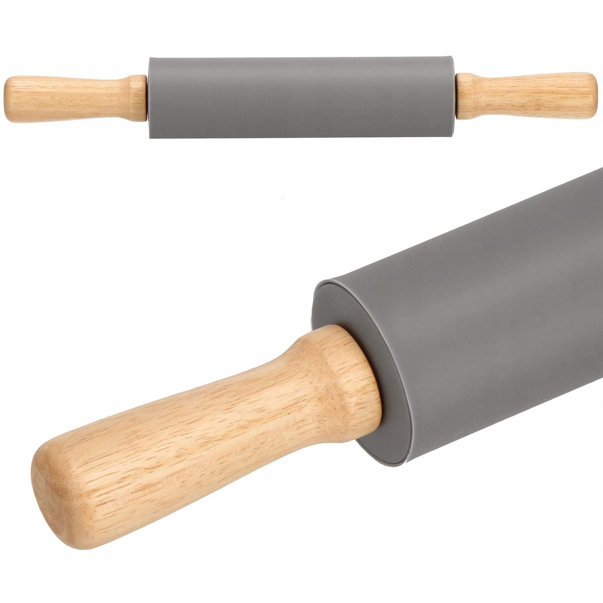 WAŁEK SILIKONOWY DO CIASTA OBROTOWY DUŻY KUCHENNY 38CM