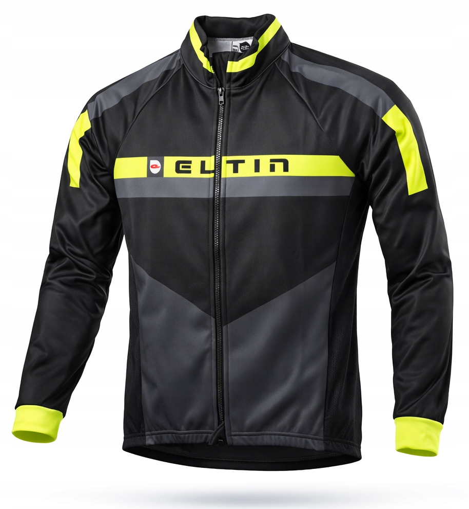AU36 Eltin Kurtka Rowerowa Męska Softshell Ocieplana Przejściowa XXL