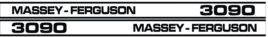samolepka, logo na masku Massey Ferguson 3090