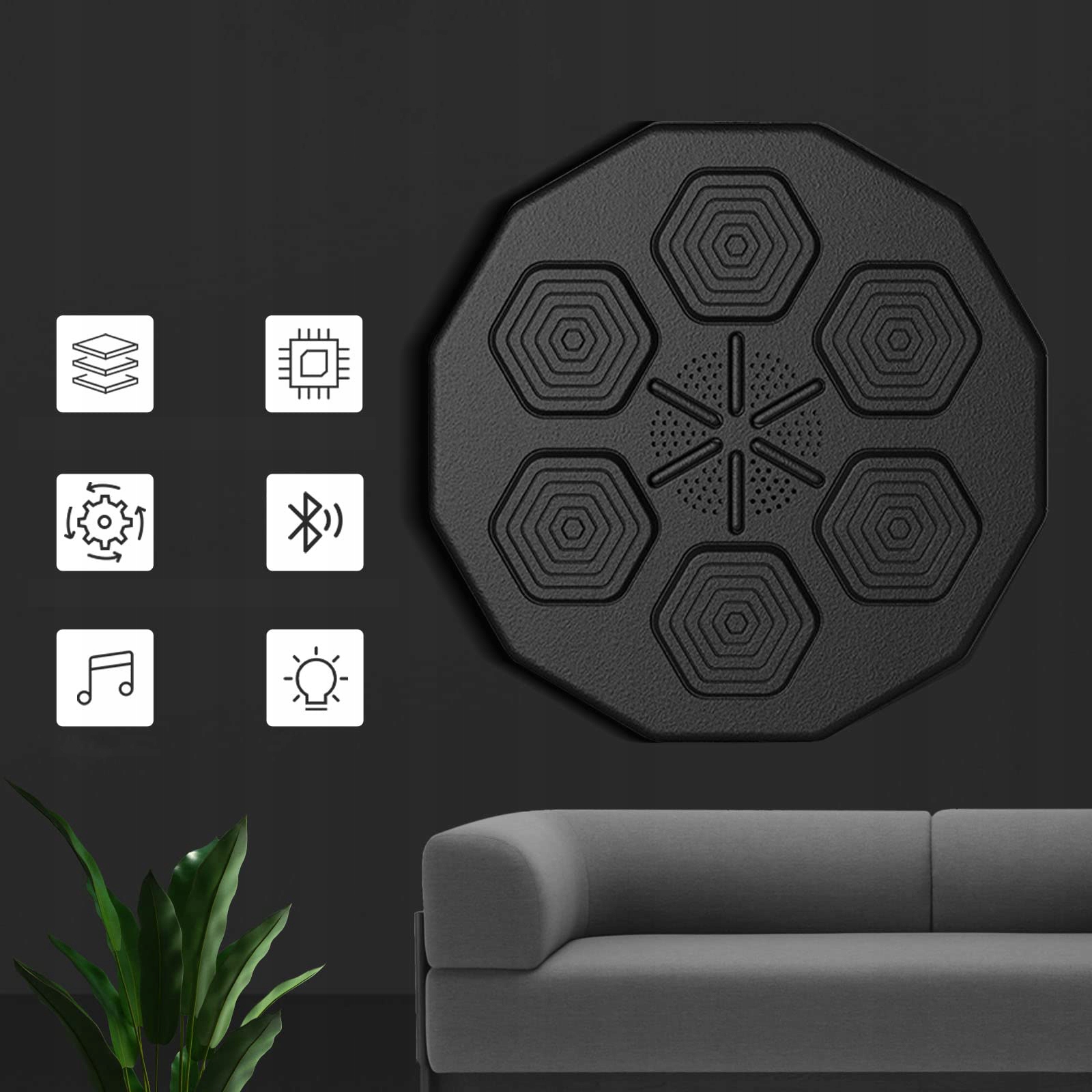 Music Boxing Machine W treningowy Ściana bokserska Model BEST-BOXING