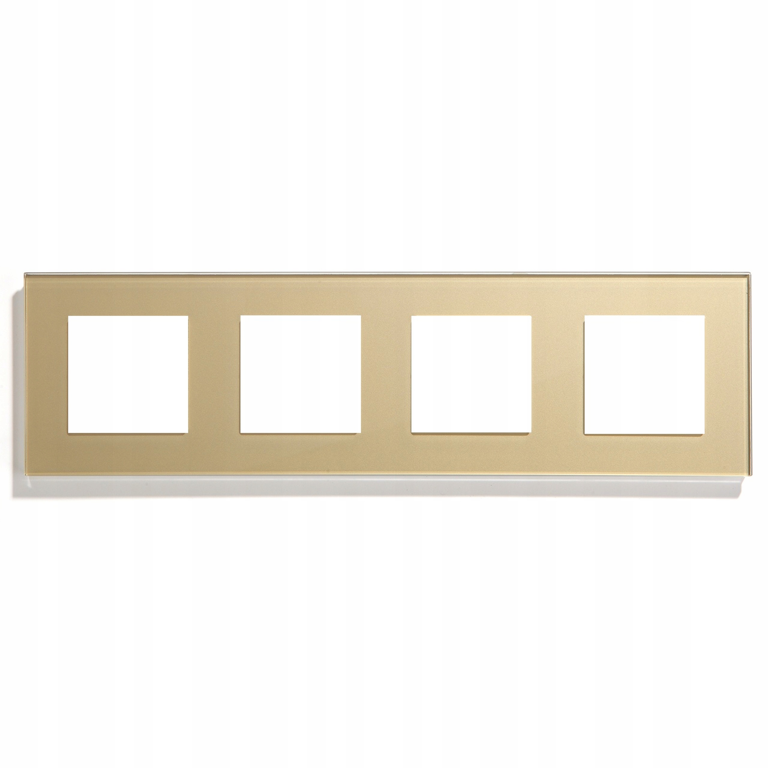 Rámeček Skleněný Čtyřnásobný Pro Montáž Elektrická Zásuvka Klasický Spínač