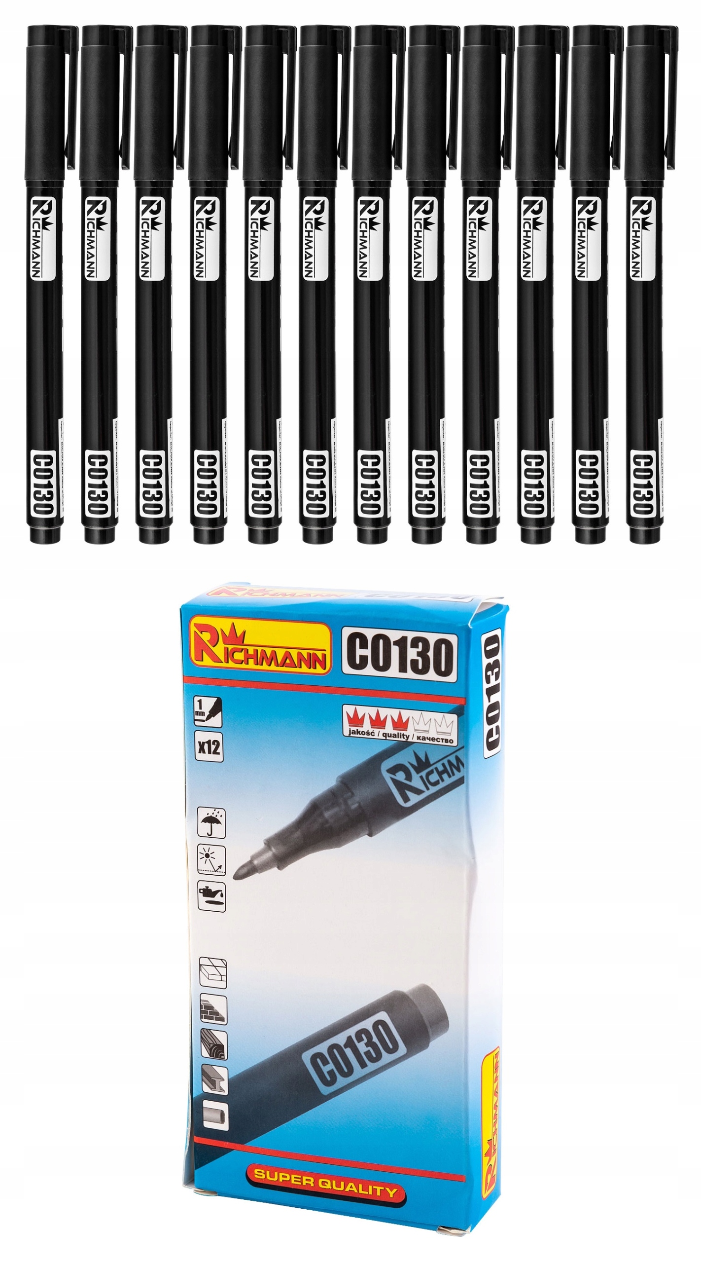 

Marker Budowlany 1mm Niezmywalny Wodoodporny 12x