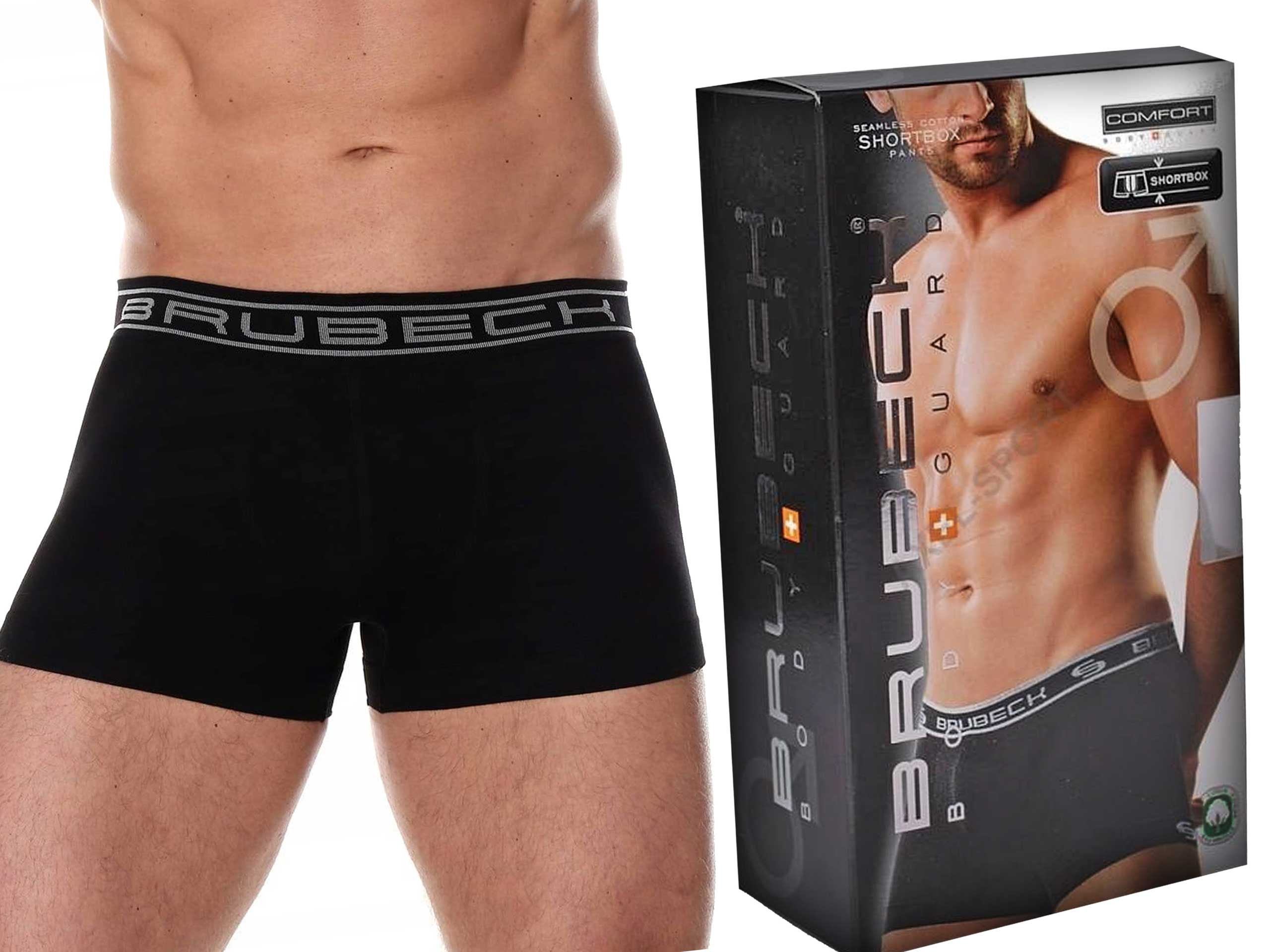 

Bokserki męskie Brubeck BX10050 ShortBox czarne L