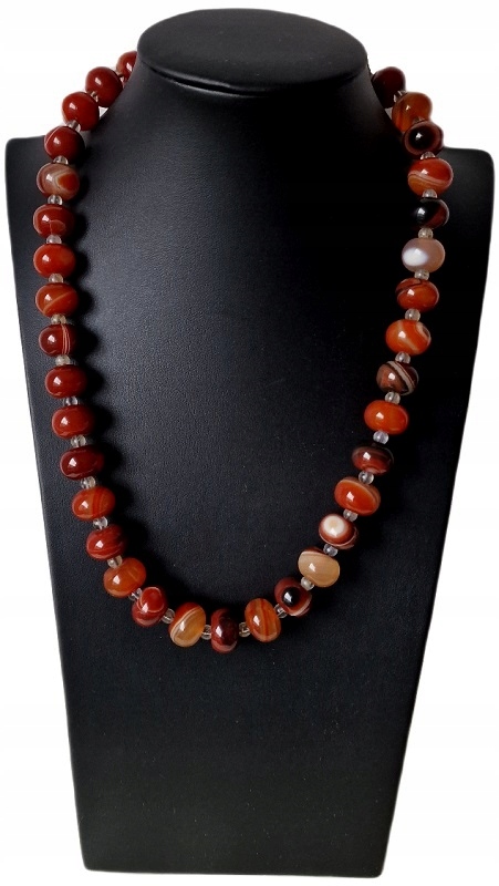 Karneoly Přírodní Náhrdelník Etno Art Tantrické Kameny Izidy Síla