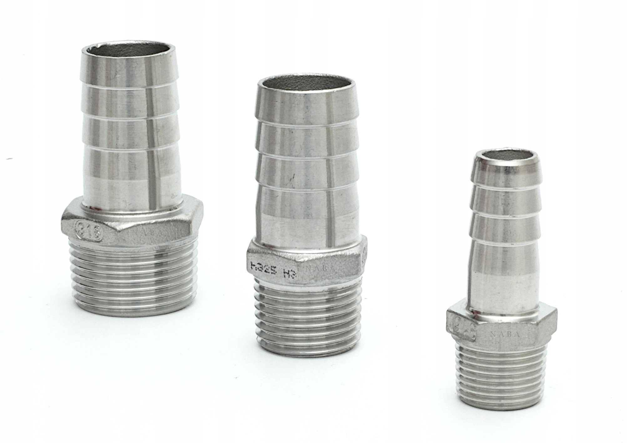 KRÓCIEC NYPEL NIERDZEWNY 1" NA WĄŻ 25mm Kod producenta ARMATURA INOX NABA