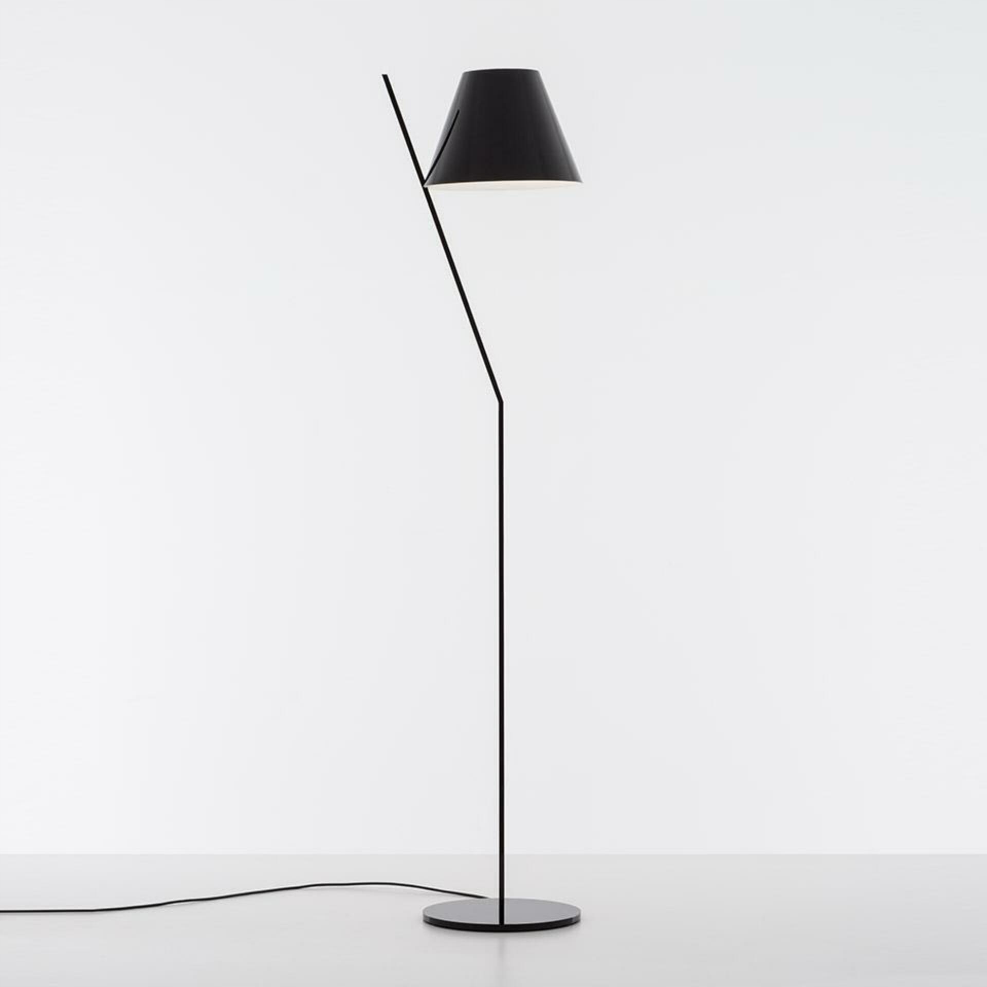 Artemide La Petite stojaca lampa čierna, moderný design, E27, 160cm