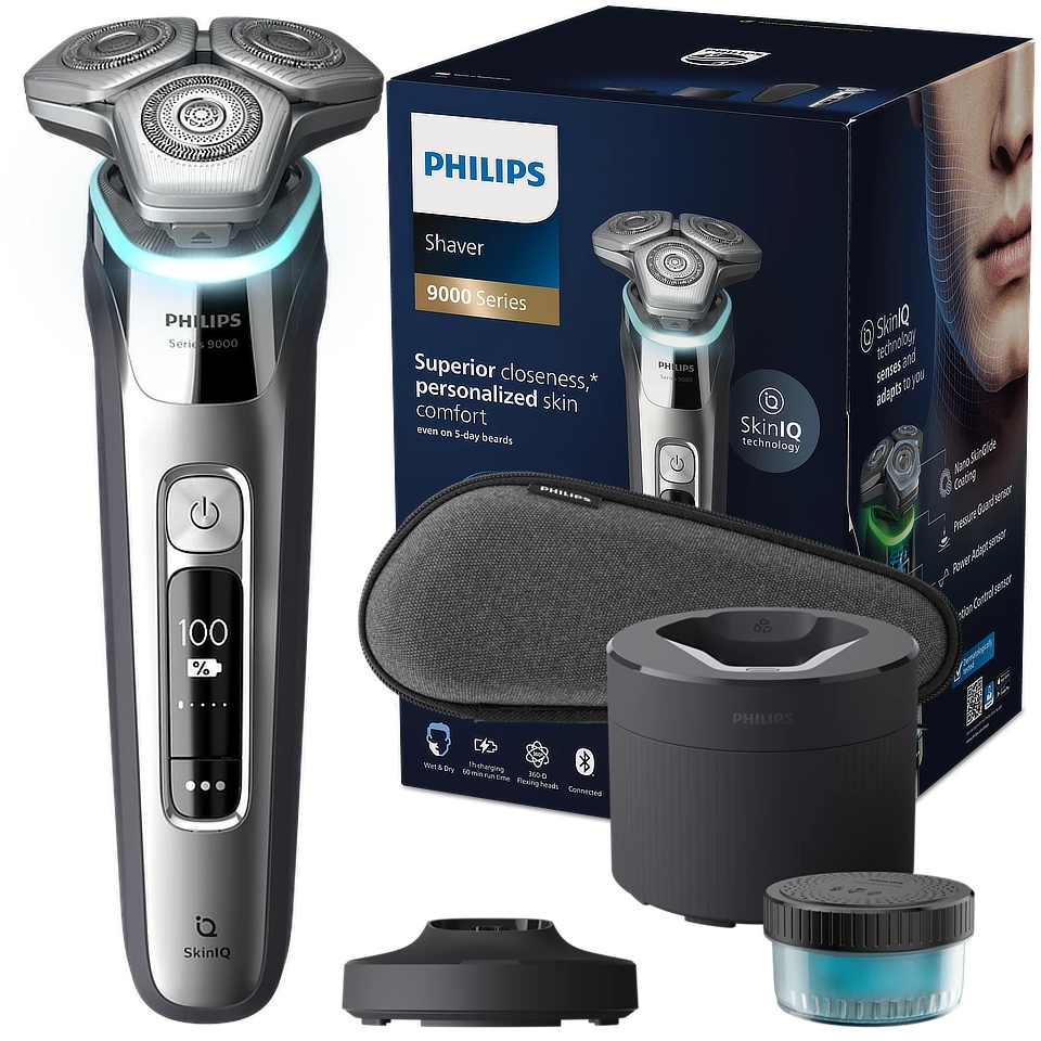 Holiaci strojček Philips Séria 9000 S9976/55 Precízne holenie Technológia SkinIQ