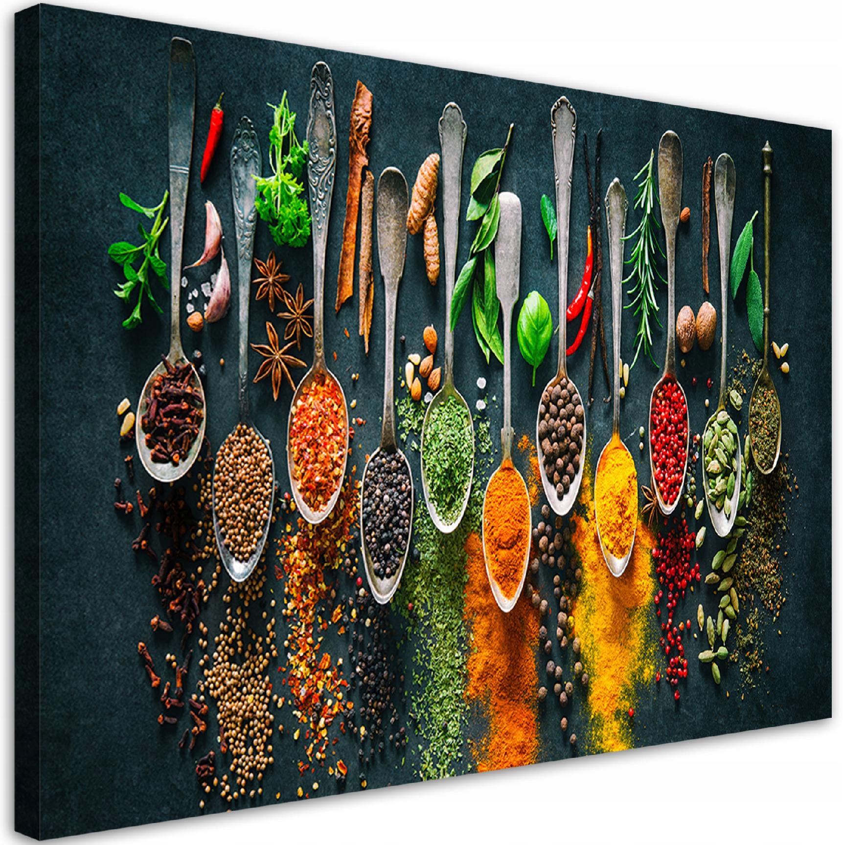 Obraz na plátne, Bylinky, korenie do kuchyne 120x80