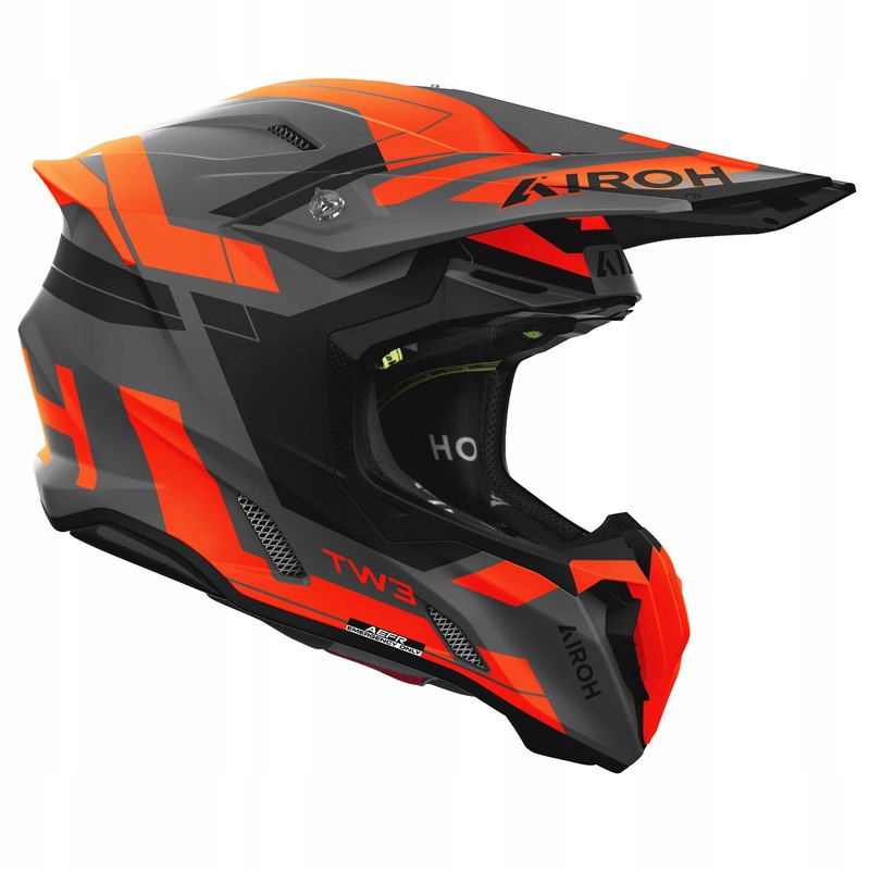 Motocyklová Prilba Cross Enduro Airoh Twist 3 Dynasty Orange Matt L