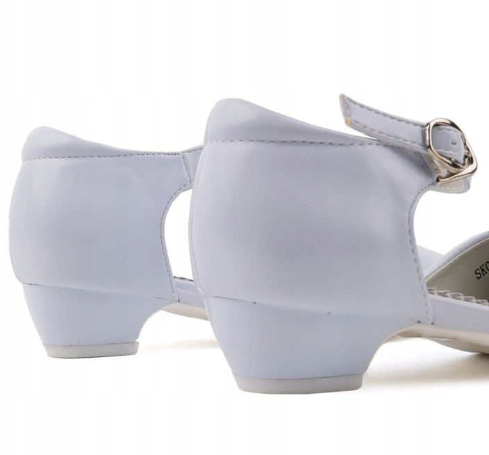 -%Okazja PANTOFELKI BUTY KOMUNIJNE Obcas BIAŁE r32 Marka Inna marka