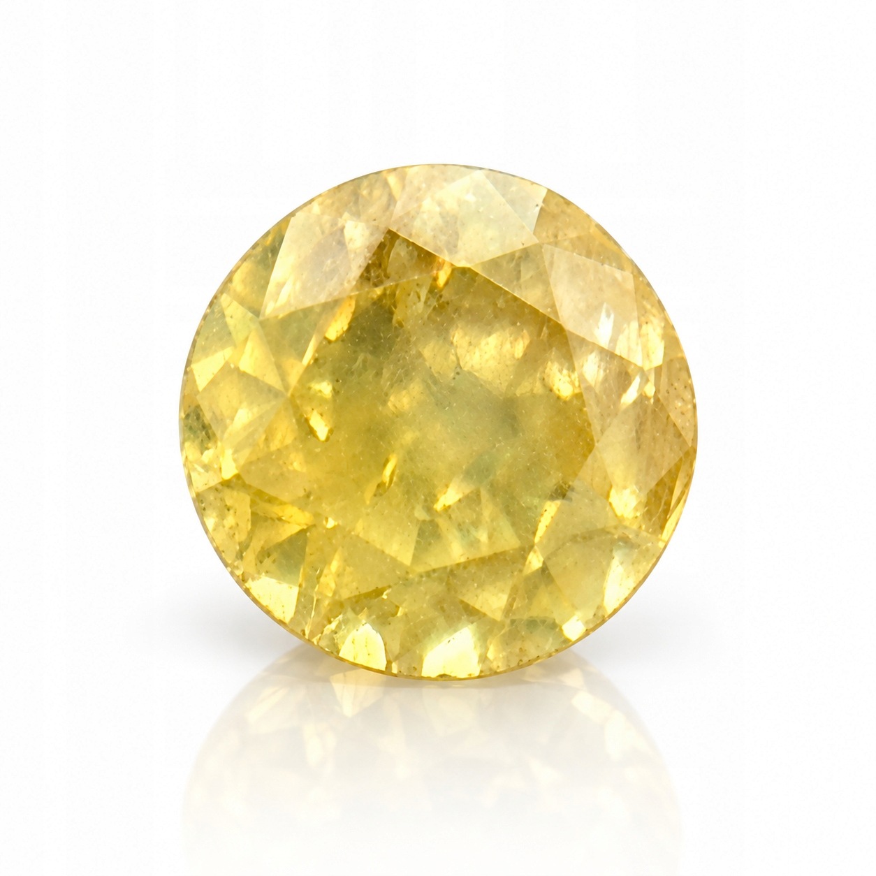 Přírodní diamant 0.03 ct Žlutý Briliant certifikát Wbd