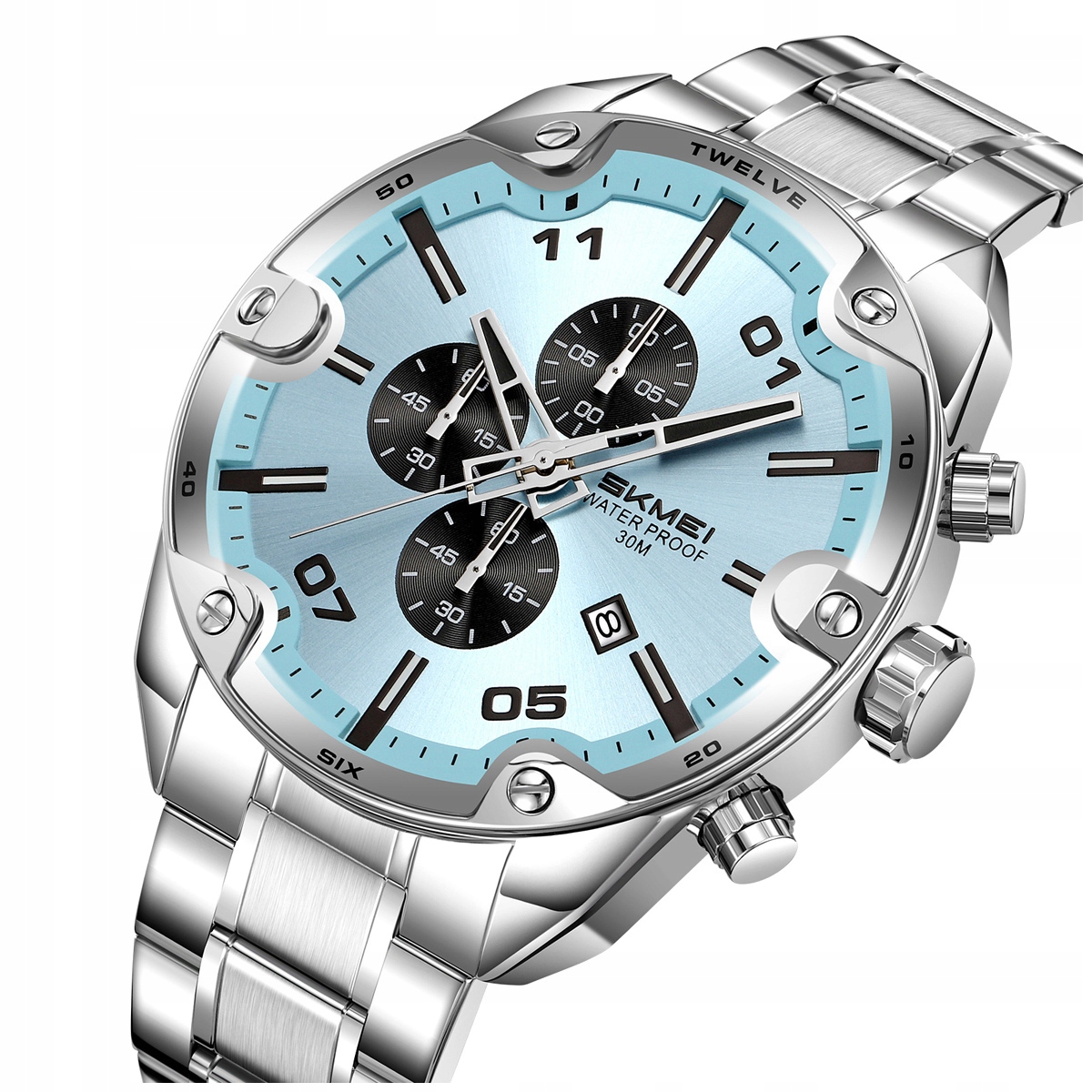 Pánské hodinky Skmei skm.193871b.mn náramek chronograf datumovka stopky