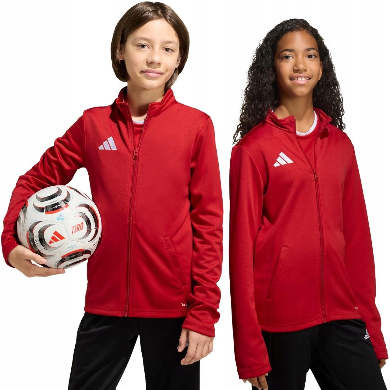 Bluza dla dzieci adidas Entrada 26 Track czerwona JZ6612 Rozmiar 164cm