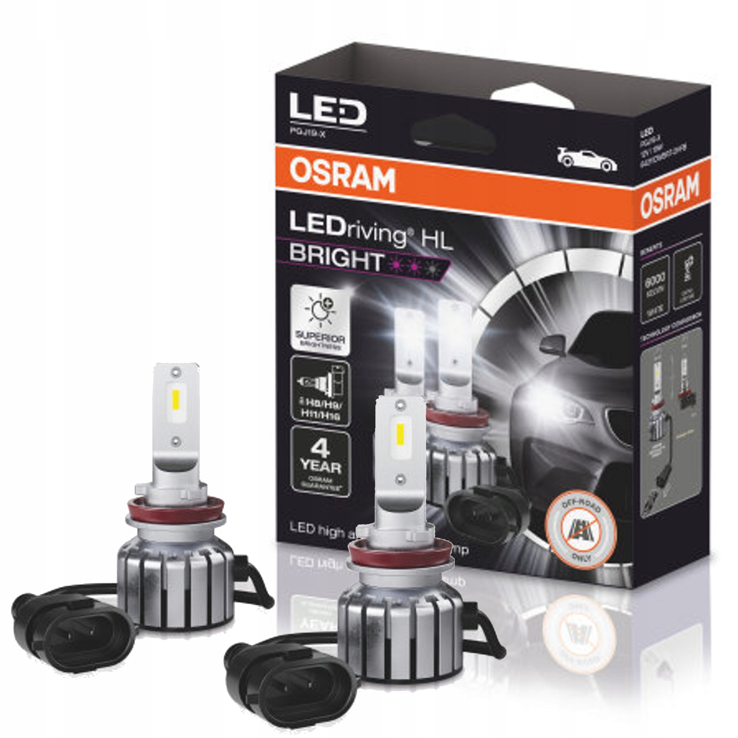 Žiarovky Osram LEDriving Hl Bright +300% H8/H11/H16