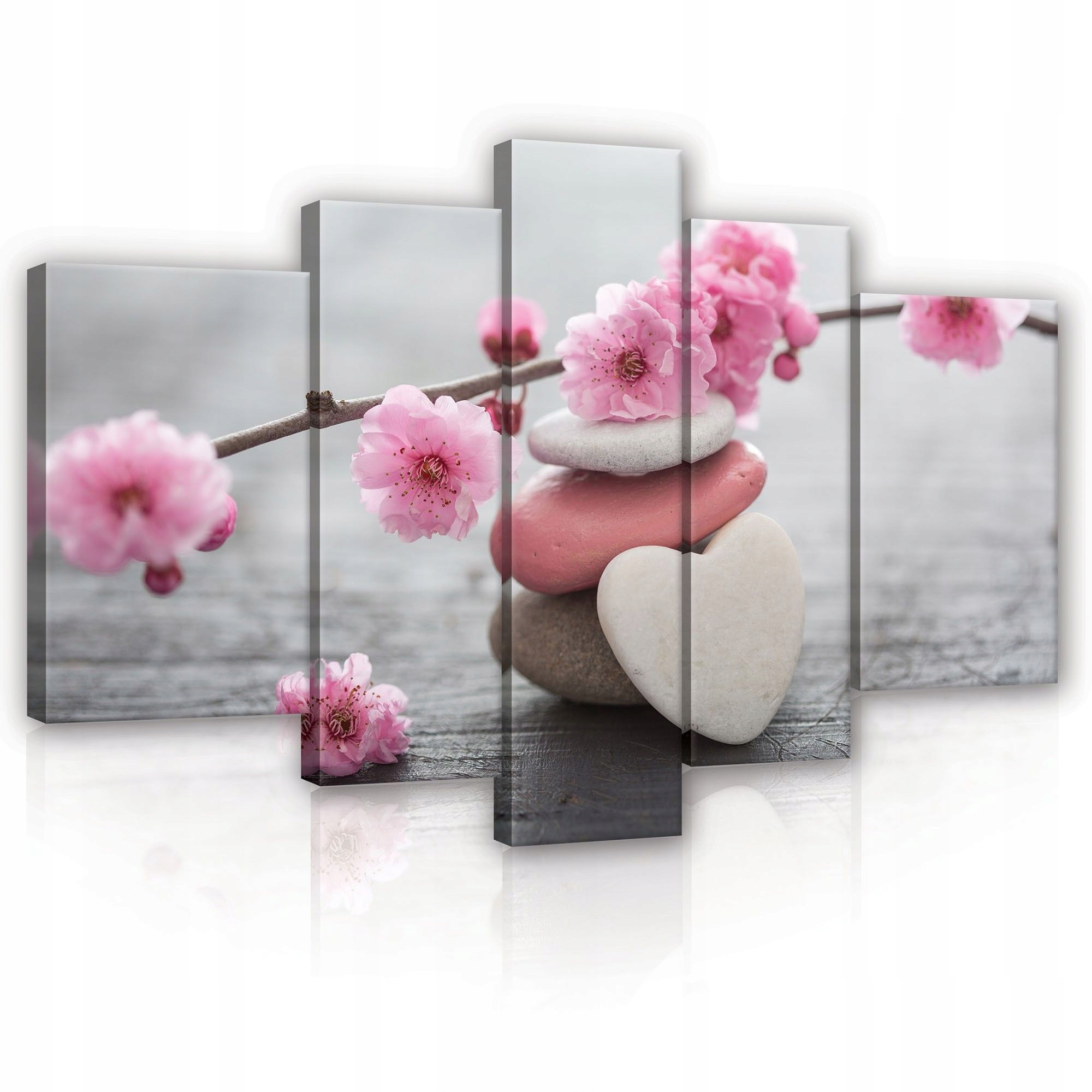 Obraz 170x100 Zen pokoj harmónia sakura kamene rovnováha príroda