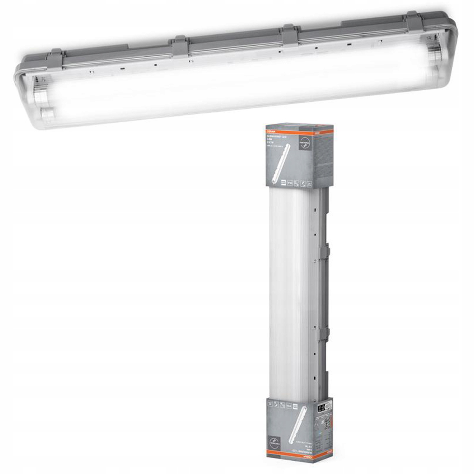 Lineární lampa Lištová G13 14W 4000K 1300lm Šedá IP65 Submarine Osram