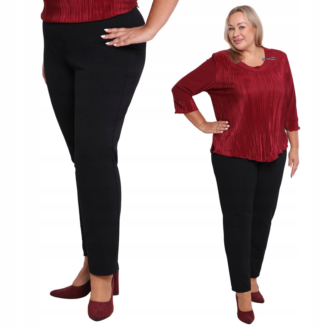 Černé společenské kalhoty 48