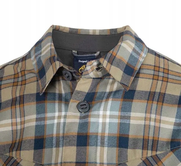 Helikon-Tex - Koszula męska z długim rękawem MBDU Flannel - Olive Plaid L Rozmiar L