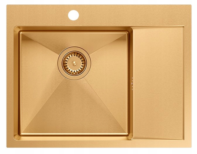 Quadron Russel 116 Stellq Zlewozmywak Wpuszczany Pvd Miedź 62X48CM Syfon