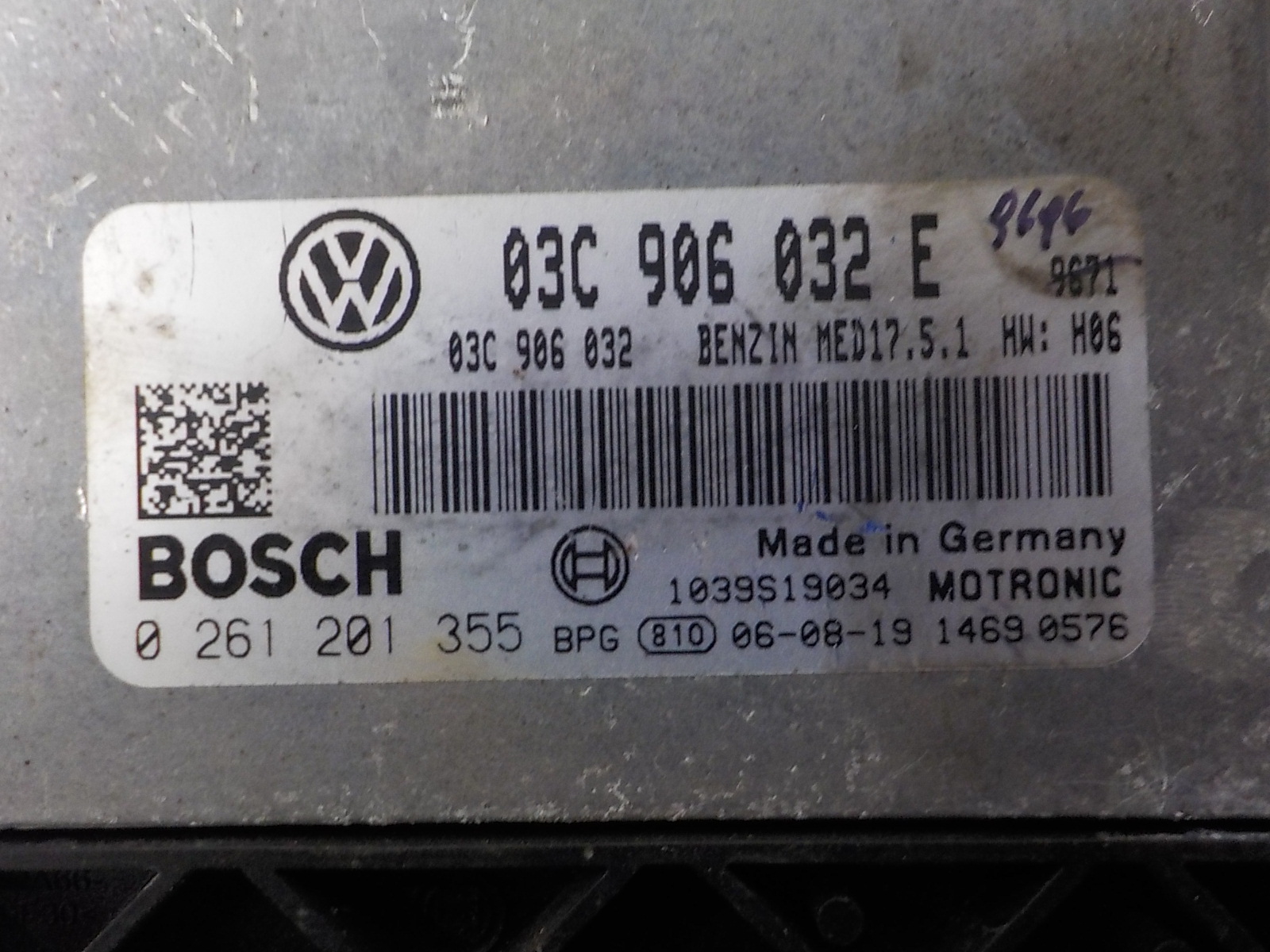 VW Computer Bedienteil 03C906032E 0261201355