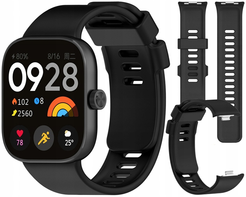 Pasek RabbitMob do Xiaomi Redmi Watch 4/5/6, Mi Band 8 Pro/9 Pro Czarny