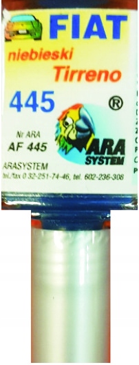 Fiat 445 Niebieska Tirreno Lakier Samochodowy Zaprawka Do Rys 10 ML Ara