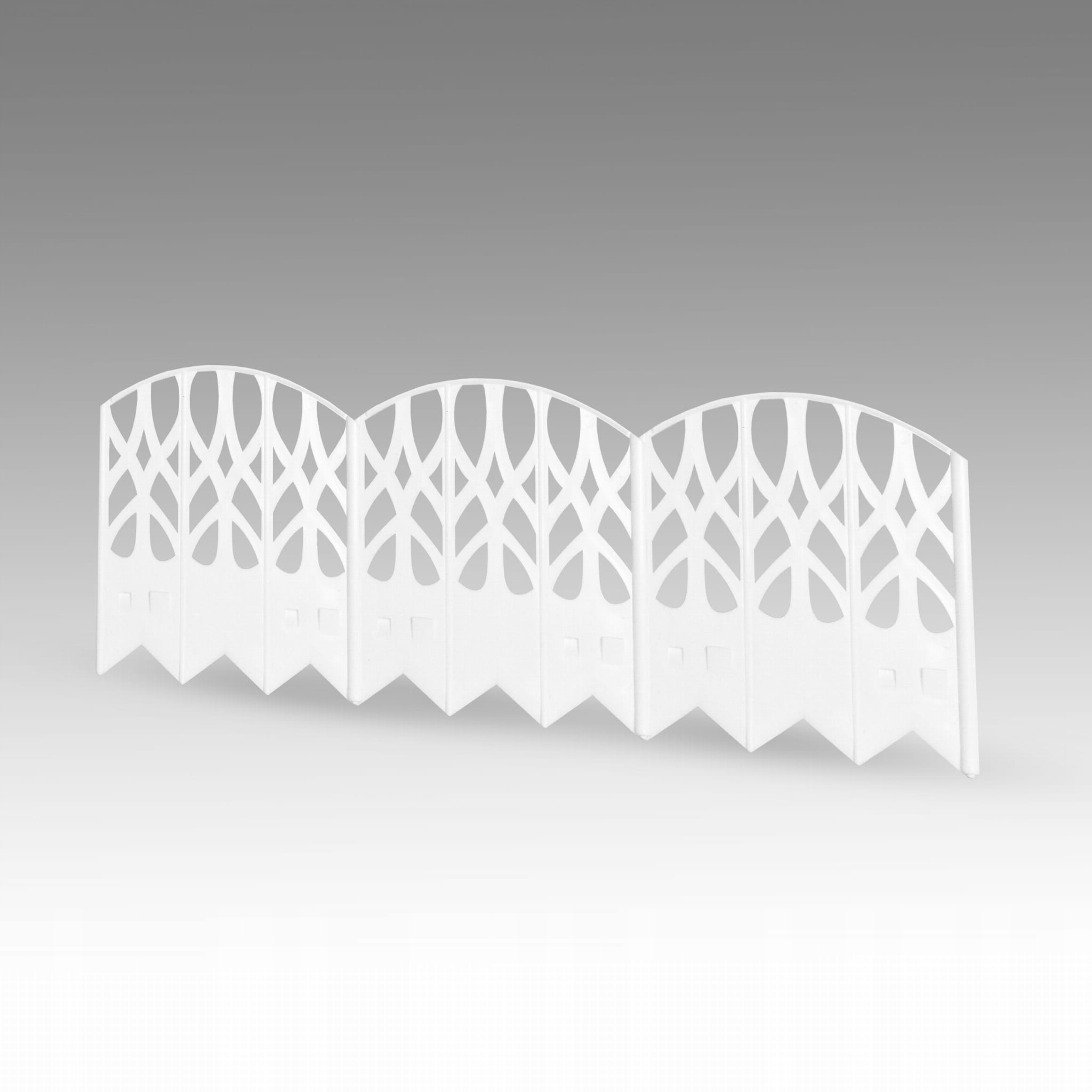 

Ażurowy płotek ogrodowy LILI biały 510 cm