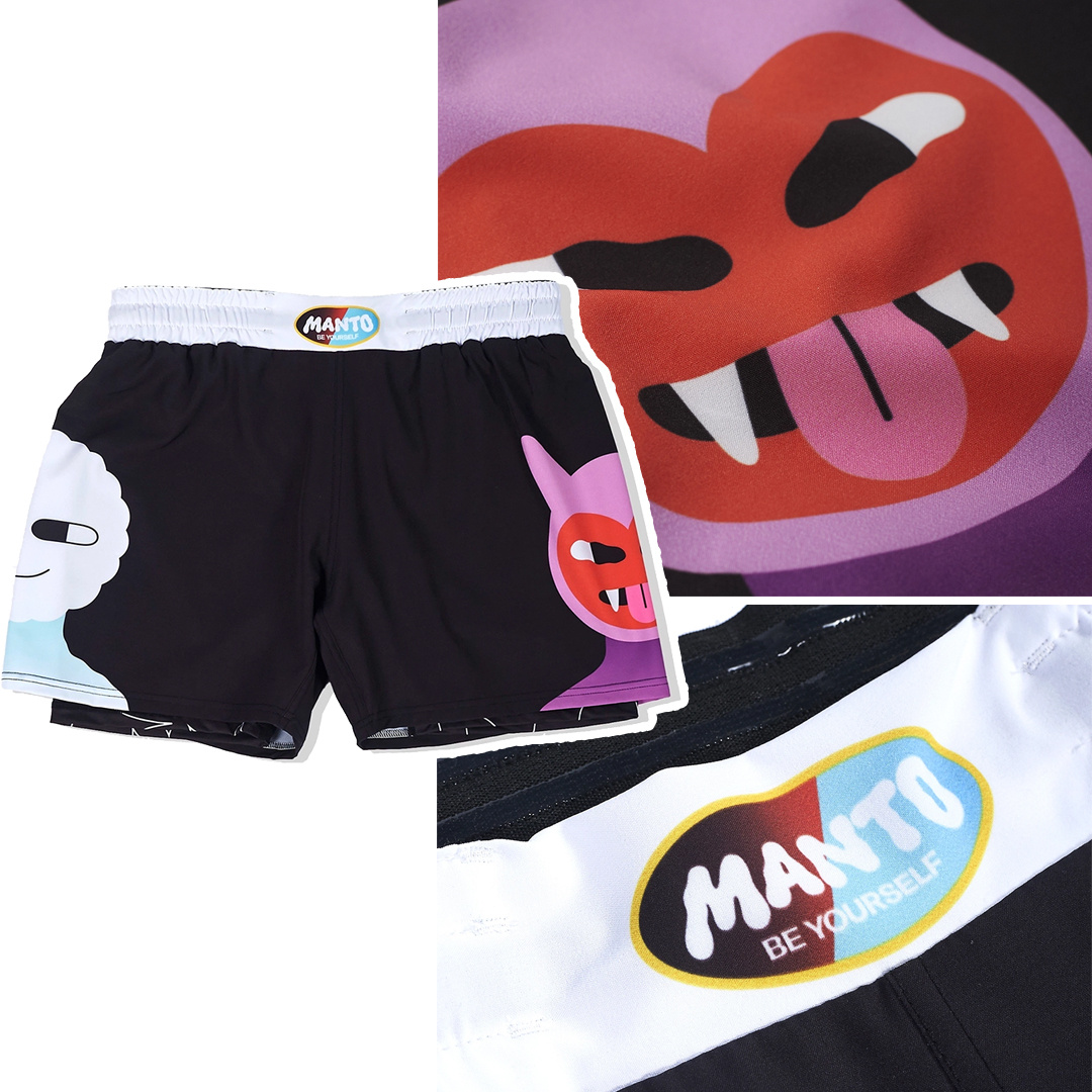 Spodenki treningowe męskie Manto Be Yourself Czarne r. M
