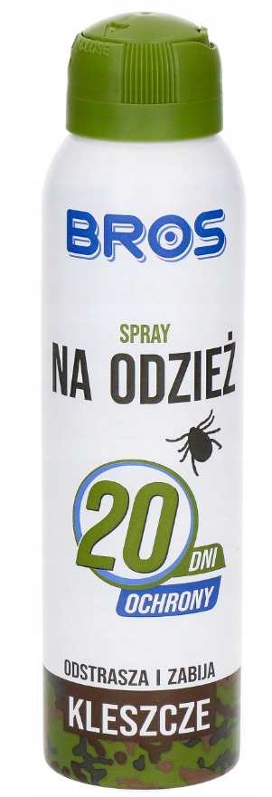

Bros Spray Środek Na Odzież Komary Kleszcze 90ml