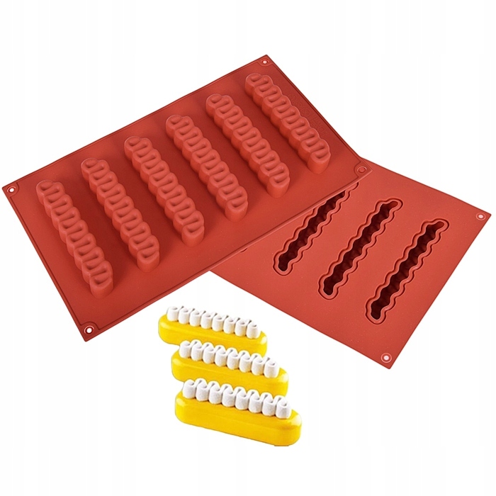 Forma silikonowa do monoporcji Long Strip Shape