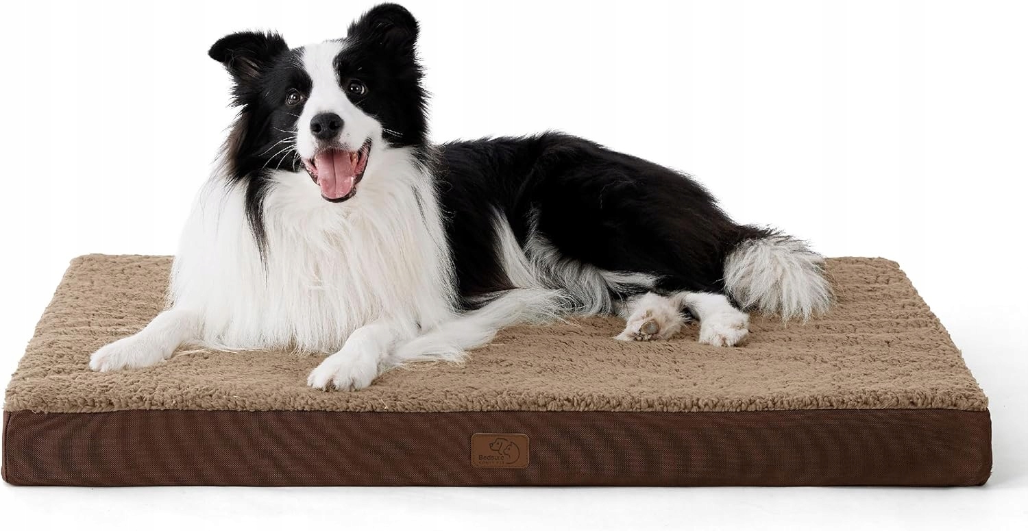 Bedsure Duże Ortopedyczne Legowisko Dla Psa 91 x 69 x 7,6 CM Piankowe