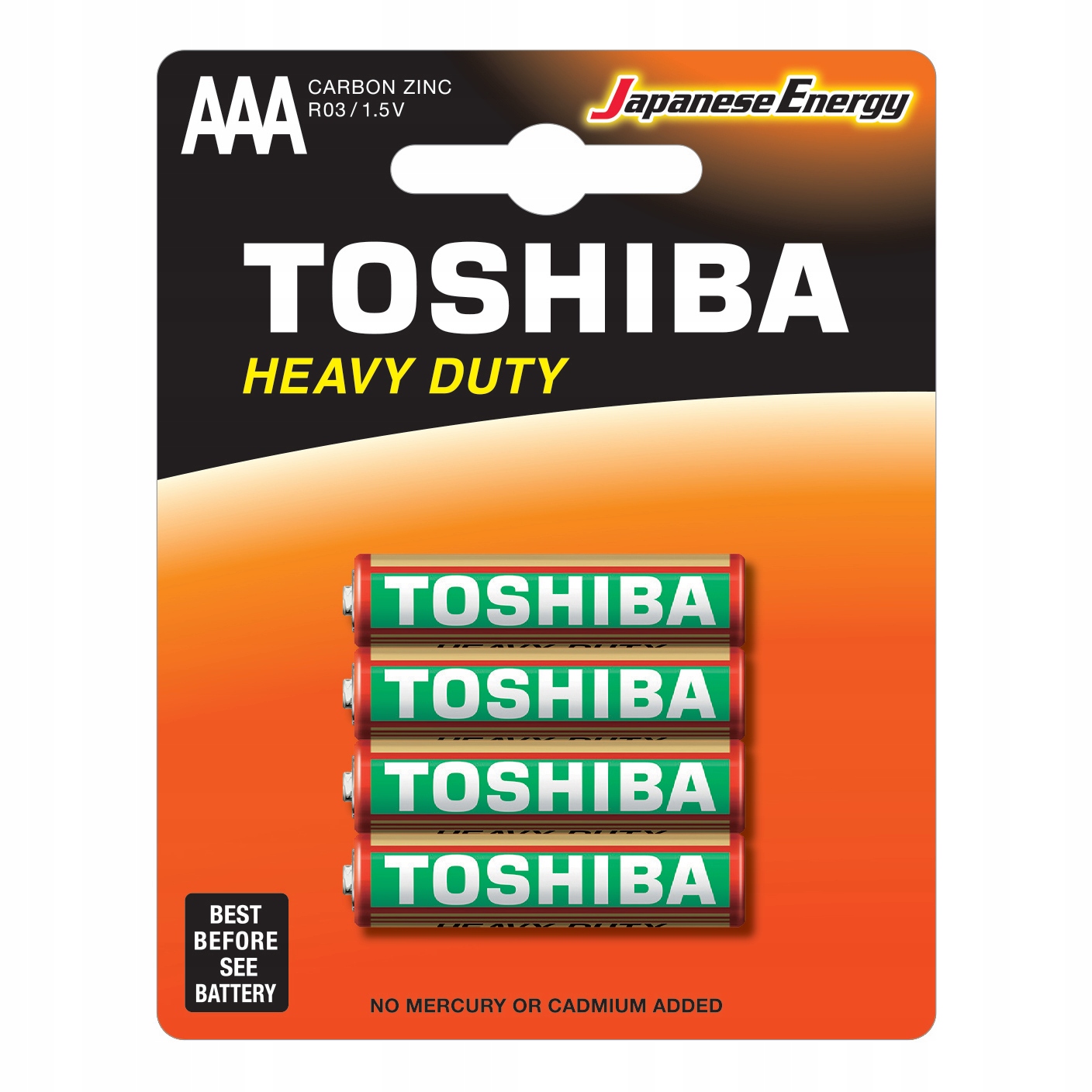 

4x Baterie Toshiba Heavy Duty Paluszki R03 Aaa