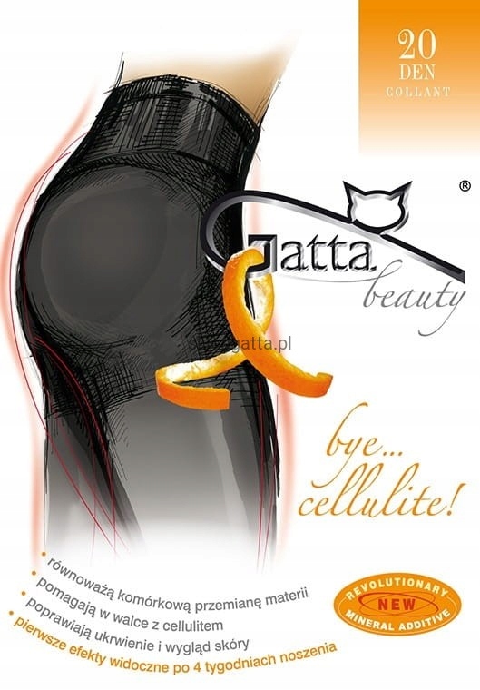 

Rajstopy Gatta Bye Cellulite lycra 20DEN Nero r.2