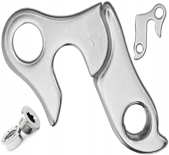 Hak przerzutki tylnej aluminiowy+śruby GW-5A DP-35