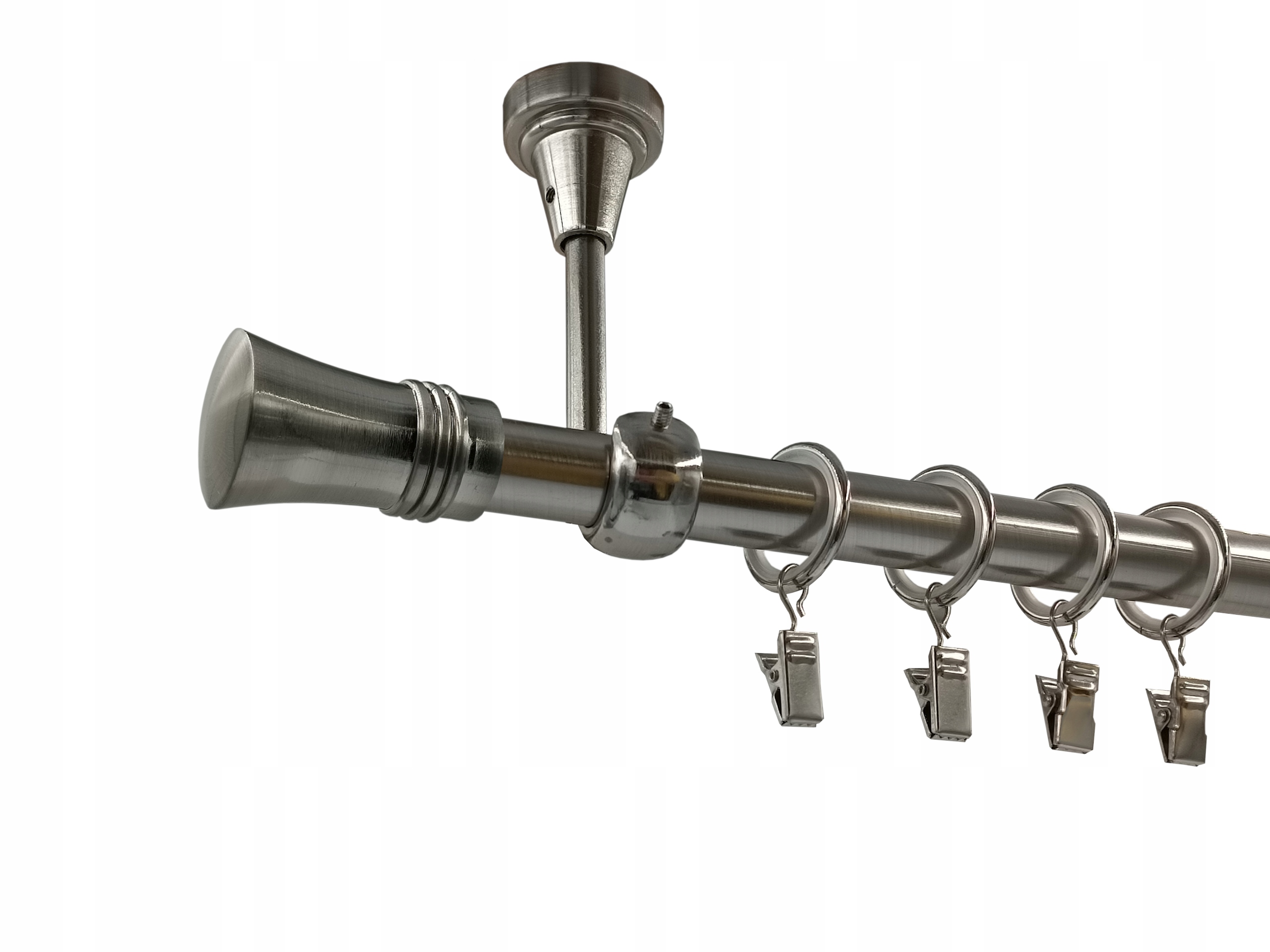 Garnýž Kovový Stropní 19mm galvanizovaný Nikl 320cm MIX Koncovek