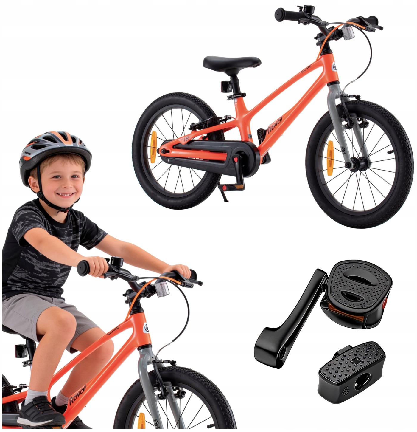 Rower Dziecięcy Rowerek 16 Cali Dla Dziecka Chłopca Lekki Biegowy 105–115CM