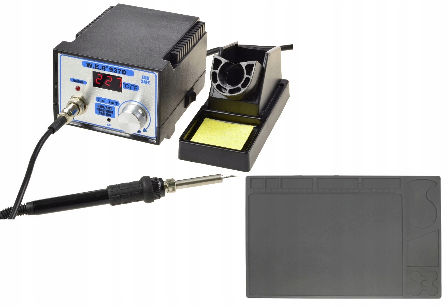 Stacja lutownicza HOTAIR WEP 937D + mata 33x21cm