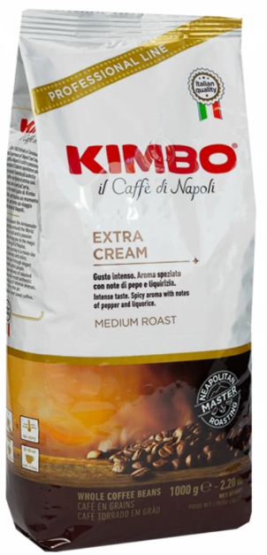 Levně Kimbo Espresso Bar Extra Cream Káva zrna 1kg
