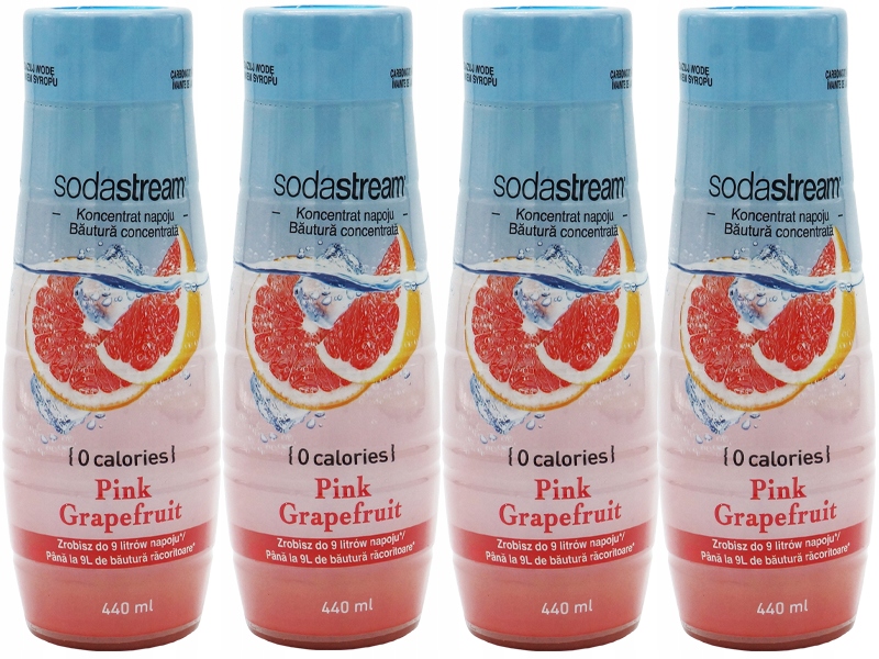 6x SYROP SODASTREAM KONCENTRAT GRAPEFRUIT DO SATURATOR 9L NAPOJU z 440ml Marka SodaStream