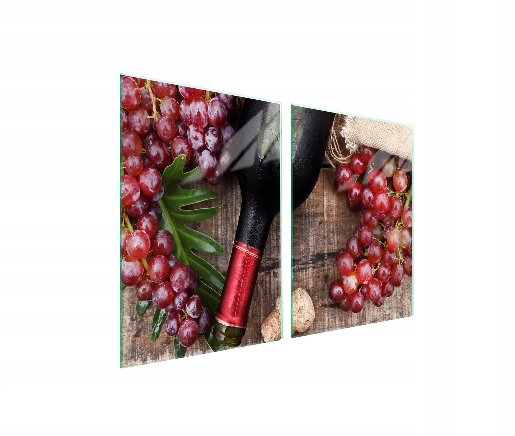 Skleněná Ochranná Deska Do Kuchyně 2x45x52 Víno Tvrzené Sklo
