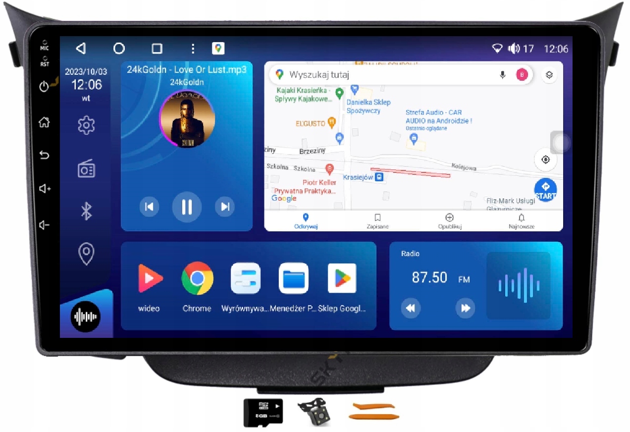 Rádio Android Navigácia VQ230 Qled Carplay Lte Gps Hyundai I30 2 II 11-17