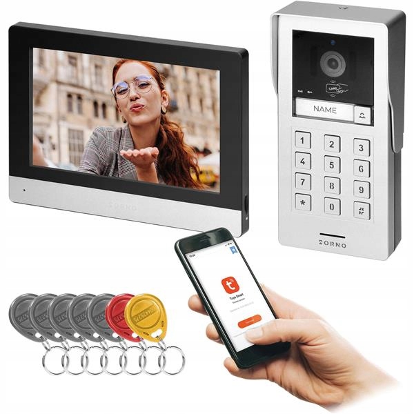 2žilový videodomofon Orno OR-VID-MA-1080/B