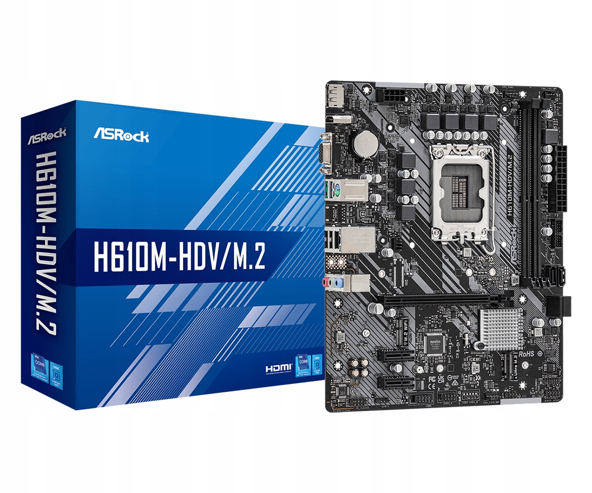 Płyta główna ASRock H610M-HVS/M.2 R2.0, LGA1700, Micro Atx, DDR4